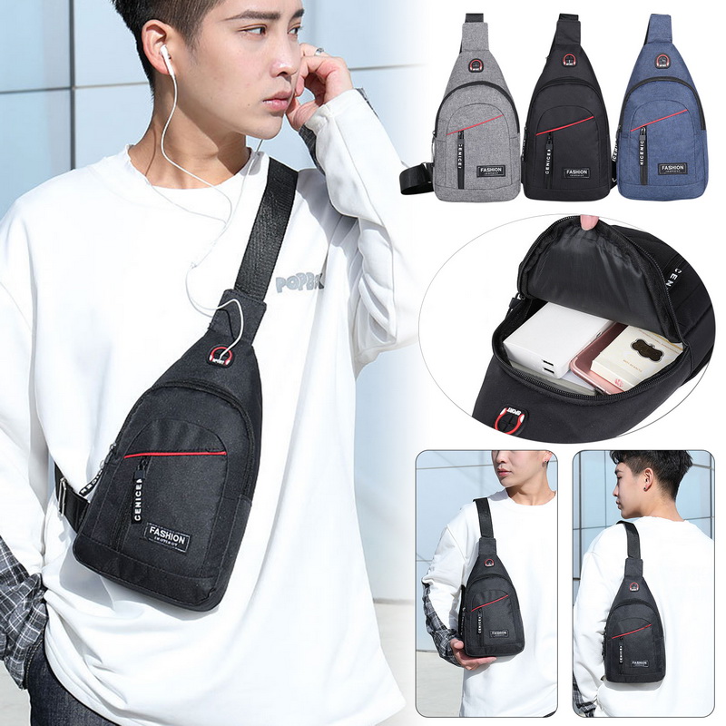 Brand Design Fashion trendy men chest shoulder crossbody mini backpack light weight bag use for boys also girls.