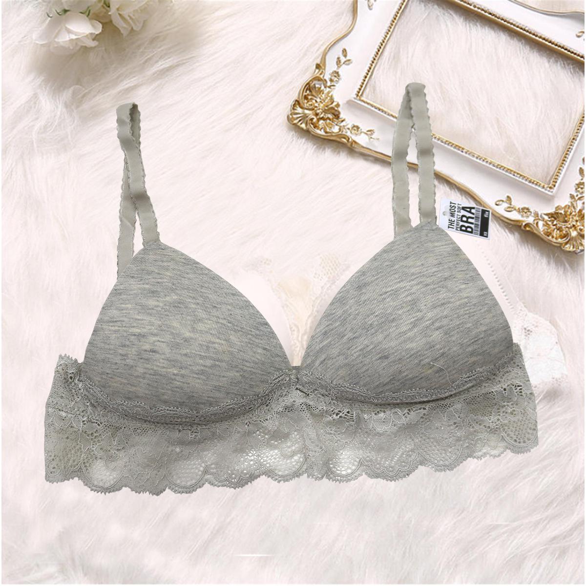 Pack Of 2 Non-Padded & Non-Wired Cotton Full Cover Full Net Transparent Bra