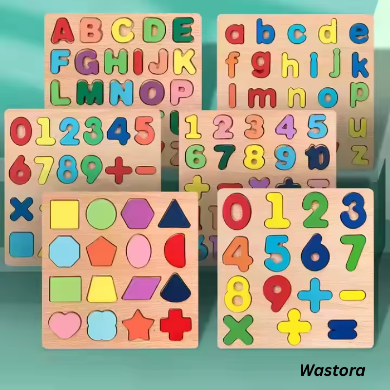 Educational Learning Toy I   Wooden Alphabet Puzzle I   ABC 123 Puzzle Board I Letters Numbers and Shapes Toy I   Capital and Small Letters Puzzle I   Geometric Shapes Puzzle for Kids I Wooden Matching Game for Kids I   Preschool Educational Wooden Toy