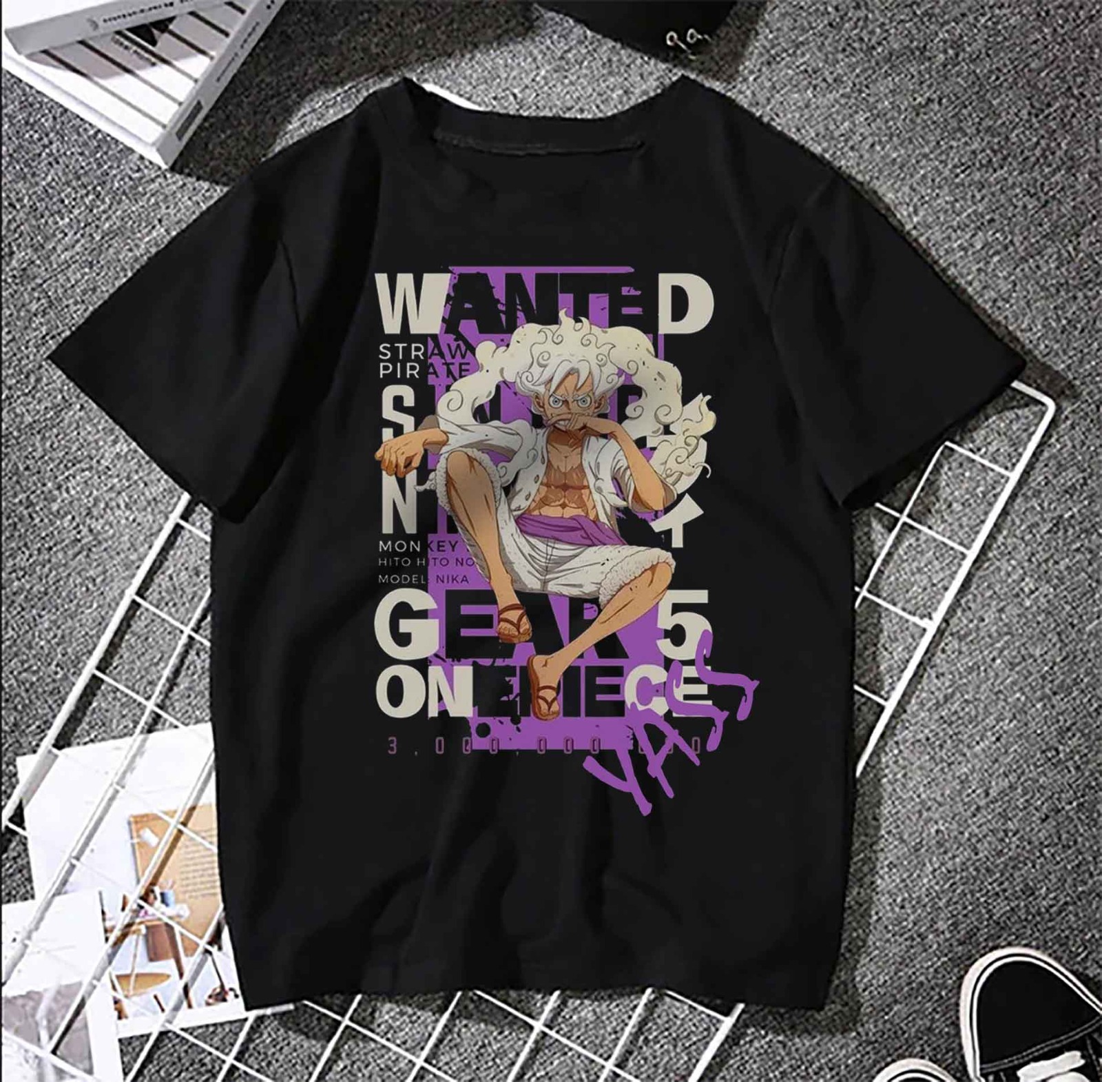 Wanted TShirt One Piece For Anime Fans Girls And Boys (Digital Printed Tee)