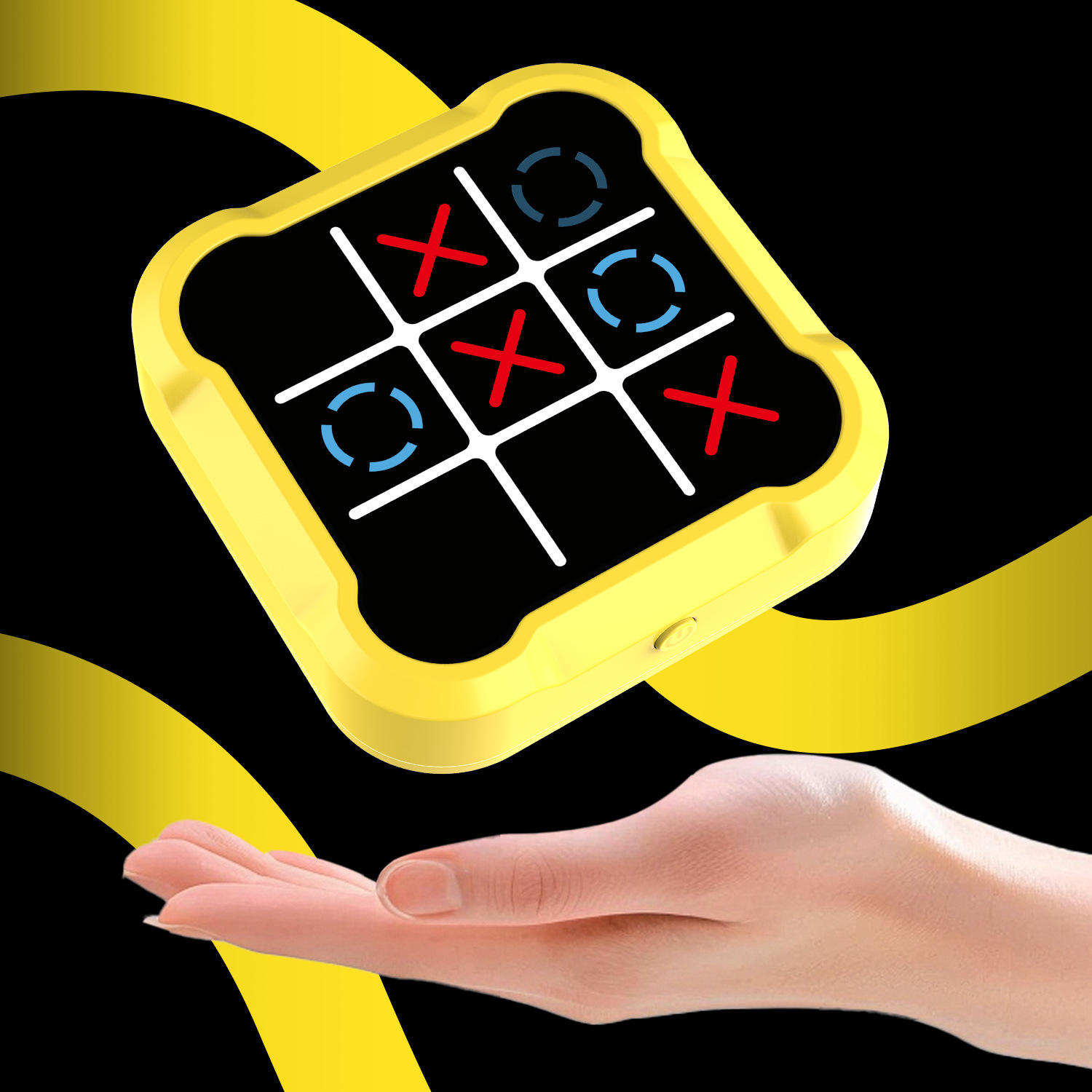 Sensory Tic Tac Toe Puzzle Game for Kids – Interactive Educational Brain Teaser Toy | Electronic Handheld Strategy Game | Learning & Cognitive Development Toy
