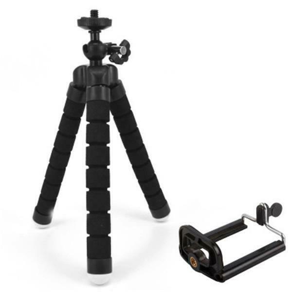 Flexible Tripod Mini Universal Octopus Leg Style Portable and Adjustable Tripod Stand with Clip Bracket Mount Holder for Mobile Phone, Cellphone, Smartphone, Digital Camera