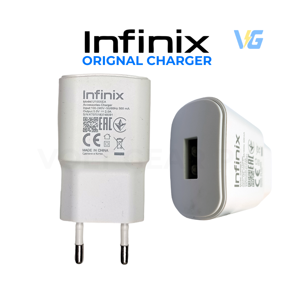 Infinix Fast Charger 10W / 18W – With Type C & Micro USB Cable – Android Fast Charging Adapter | Type A to C Cable | Infinix Wall Charger + Data Cable | Adopter with Data Cable | 11.11 Sale | 12.12 Sale