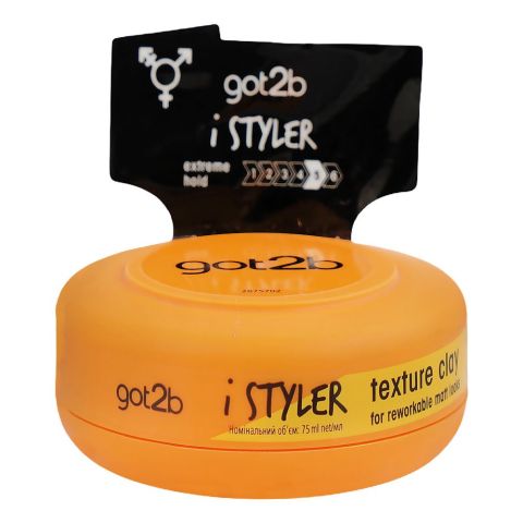 Got2b Istyler Texture Clay, For Dry Hair | Hair Styling Care | 75ml