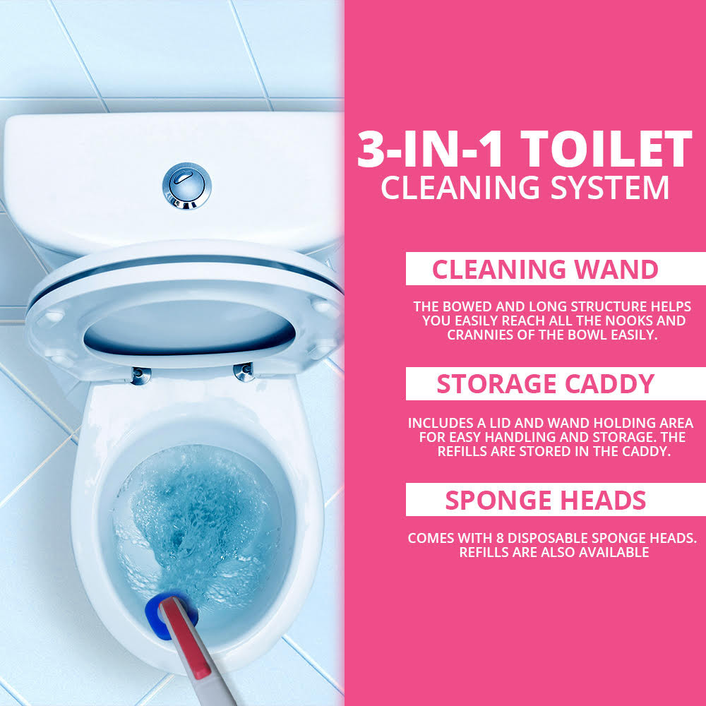 WBM Silicon Toilet Brush With Toilet Brush Holder, Bathroom Cleaning Brush Daraz.pk