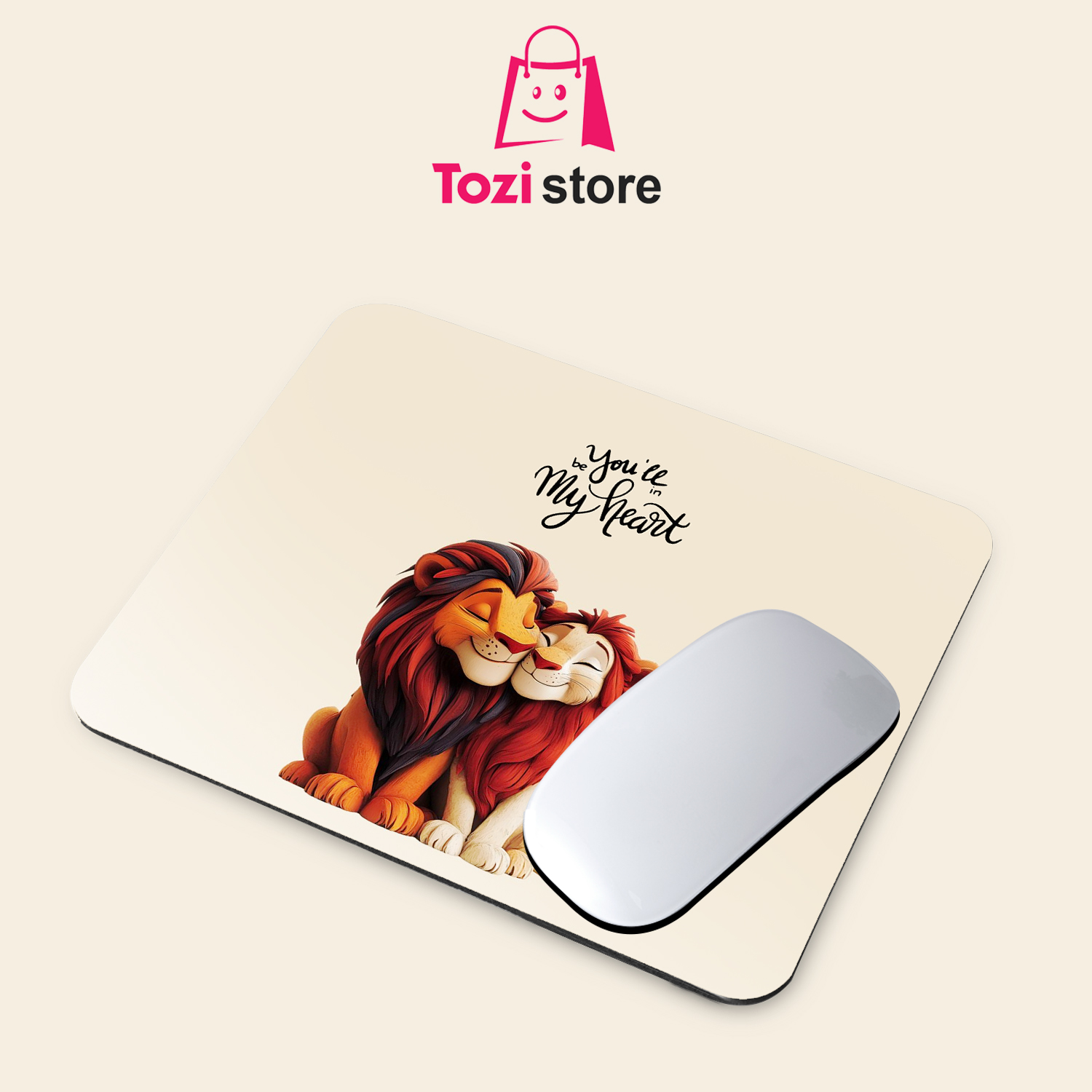 Gaming Mouse Pad Premium 8" x 6.5 Thick Non-Slip Rubber Base, Smooth Cloth Surface for Precision Control - Tozistore price in Pakistan