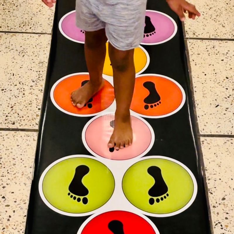 Kids Adult Jumping Play Mat Child Brain Activity School Park Water Proof 7ft x 2ft