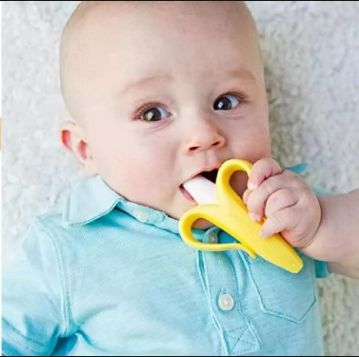 Baby Silicon Banana Teether For Babies Non Toxic Sterilize Imported Made