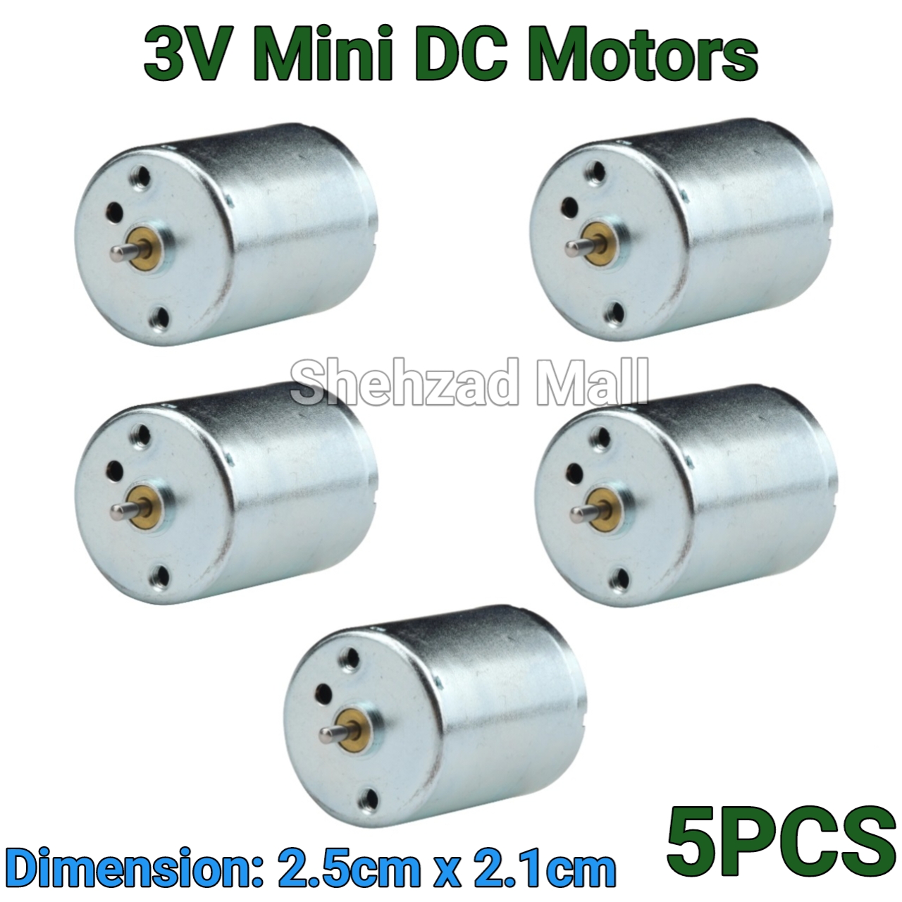 5PCS Mini 140 High Speed Motor DC 1.5 - 5V 5000-1000RPM Toy Car Fan DIY Motors