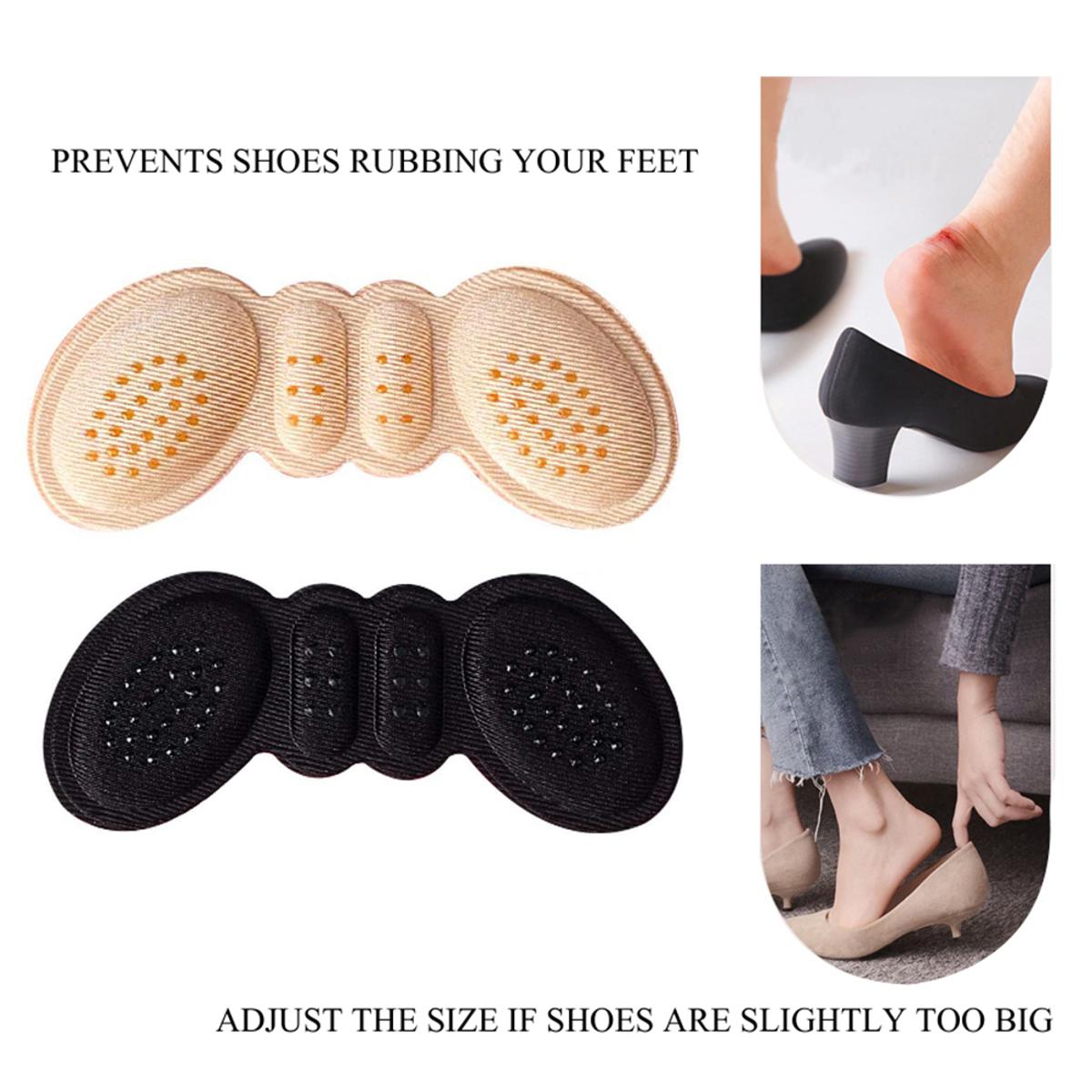 2pcs Women Insoles for Shoes High Heels Buterfly Adjust Size Heel Liner Grips Protector Sticker Pain Relief Foot Care Insert Cushion