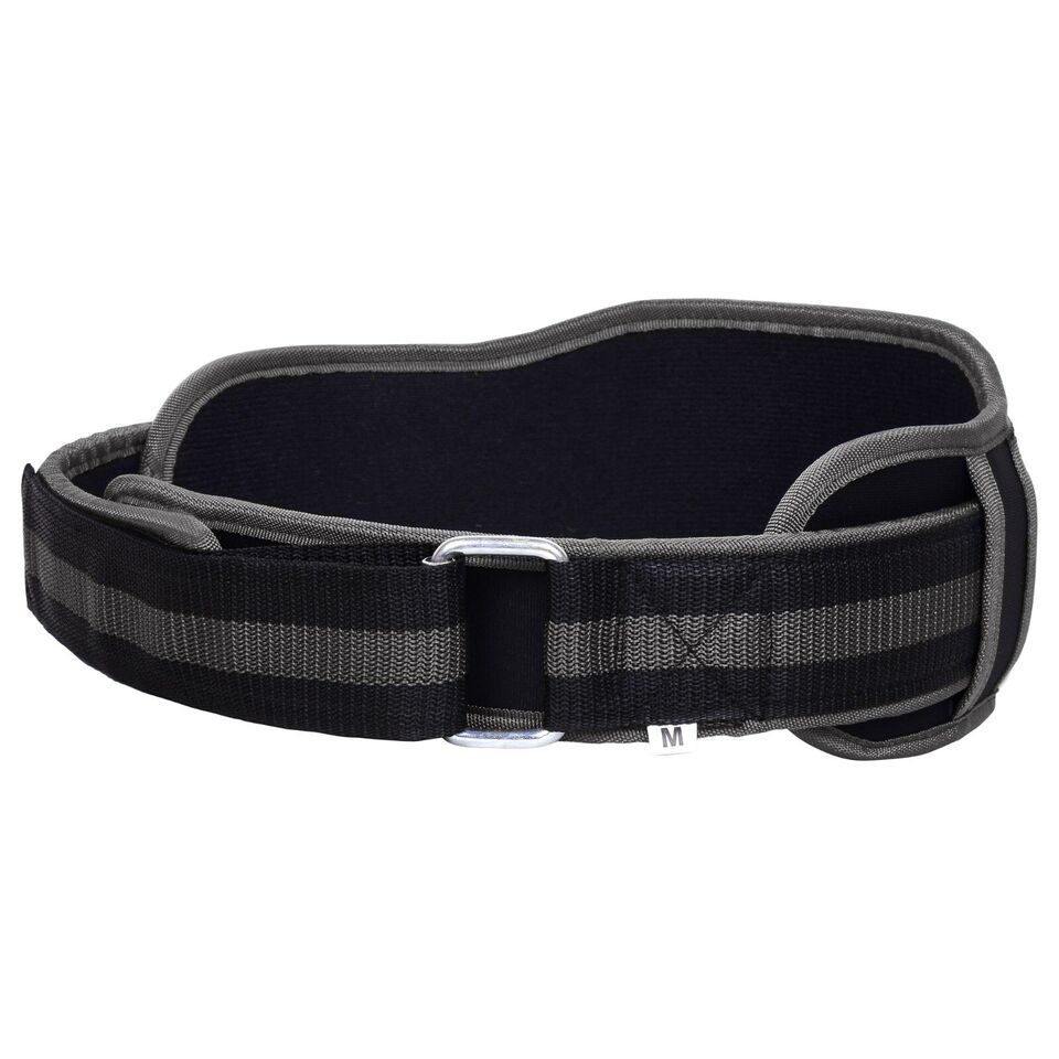 HR TradersWeight Lifting Belt Training Gym Fitness Bodybuilding Back Support Workout Gray