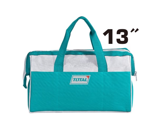 TOTAL 13" Tools Bag with 6 Pockets Outside Tools Storage & Carry Bag THT261325