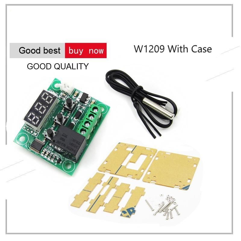 W1209 12V Digital Thermostat Temperature Thermo Controller Switch Module & Case