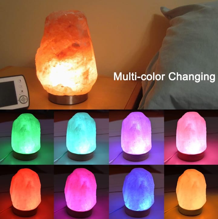 Natural Salt Lamp USB multi Color Daraz.pk