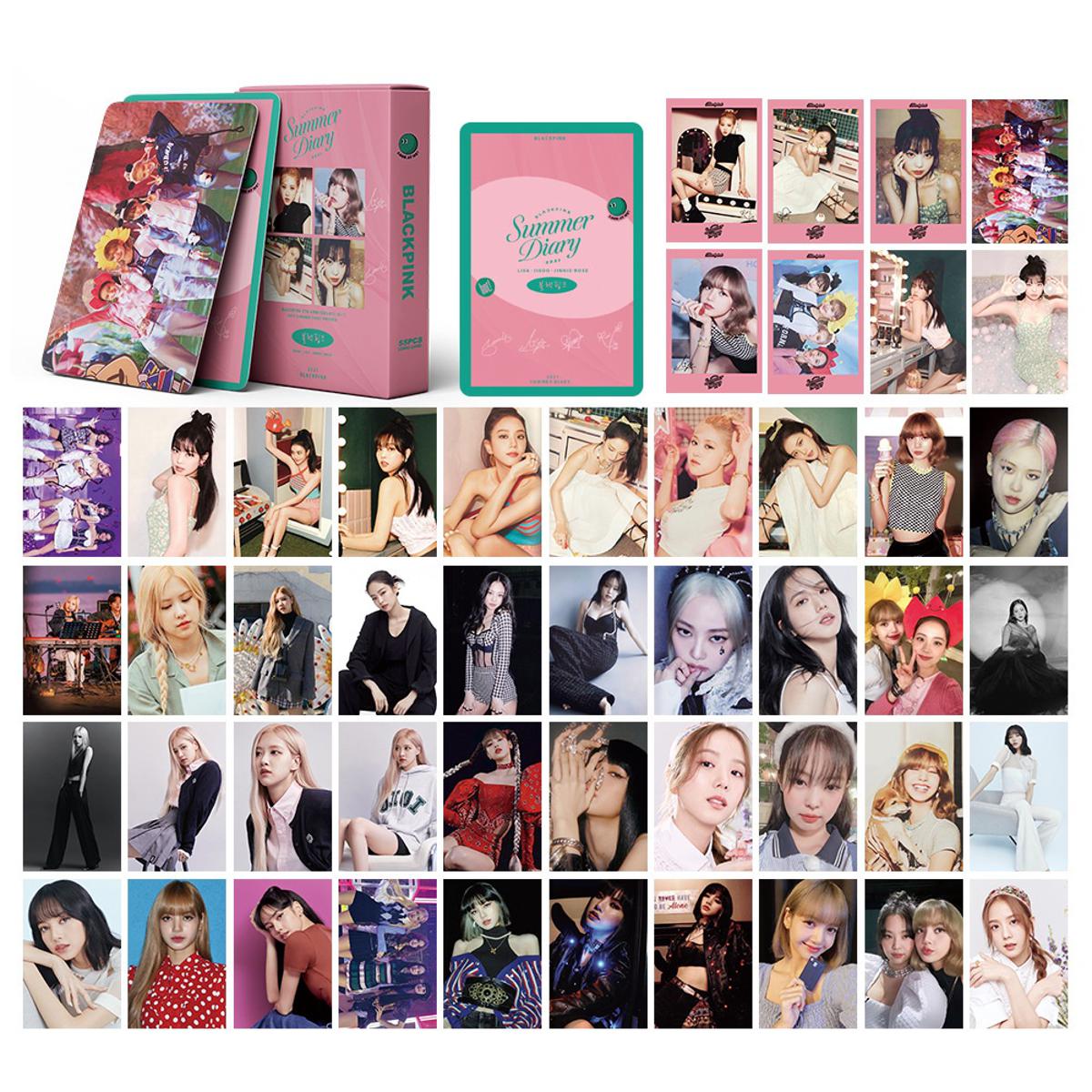 54pcs/set Kpop BLACKPINK Lomo Cards SUMMER DIARY Photo Album