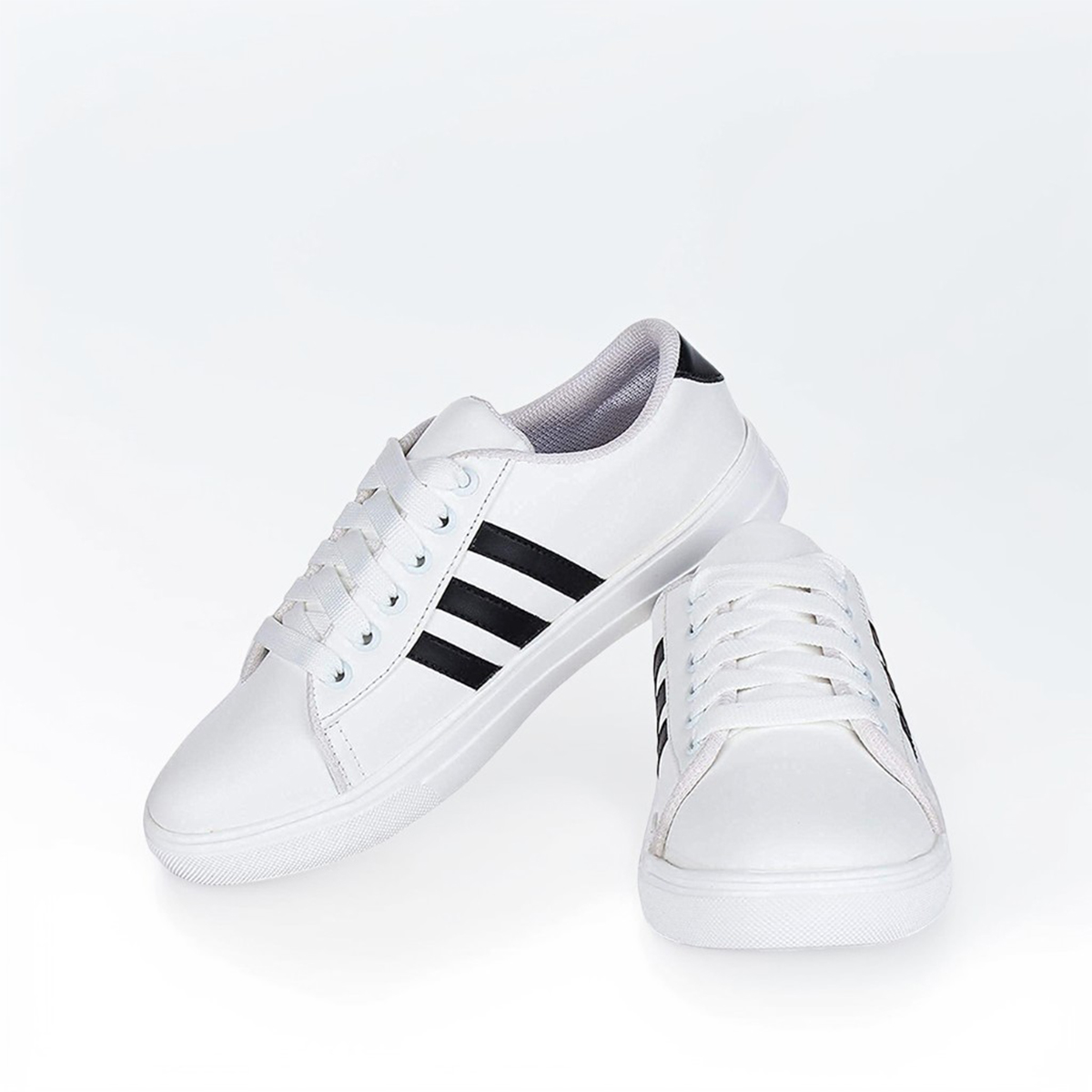 White Trendy Women's Casual Sneakers Comfortable, Stylish, and Versatile Footwear for Everyday Wear