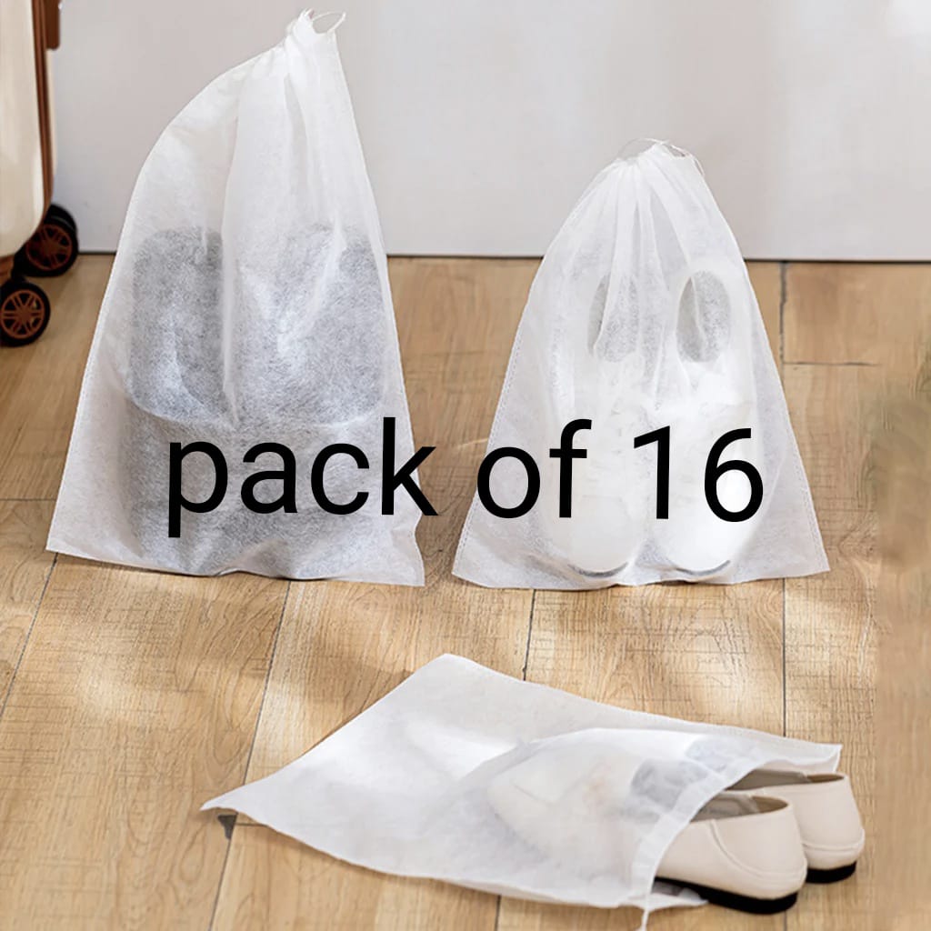 Travel Shoes Storage bag with clear window non-woven with PVC Bag