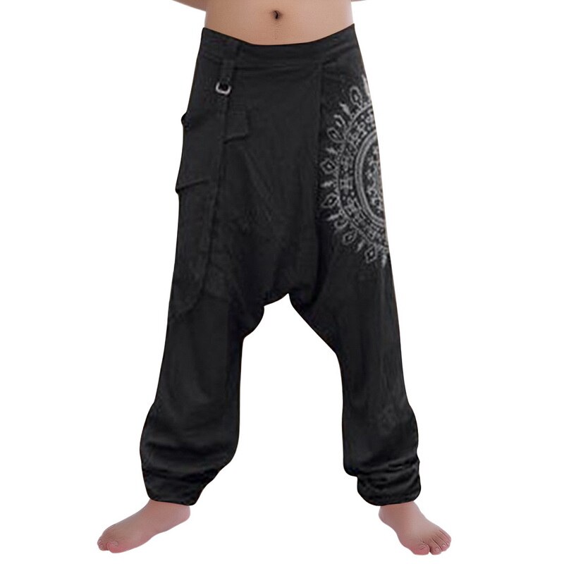 Loose Print Trouser Men Clothing 