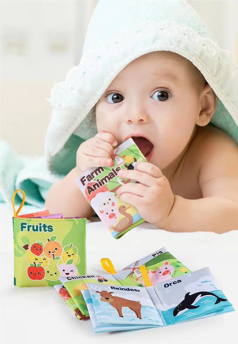 Baby Cloth Book Intelligence Development Early Learning Educational Toy Montessori for Kids Gift