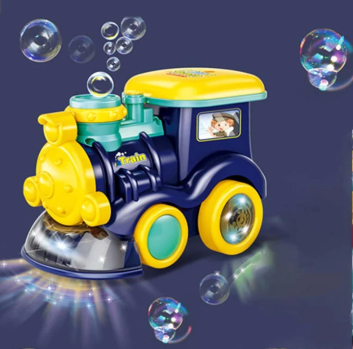 Cartoon Train Bubble Music Toy For Boys Girls