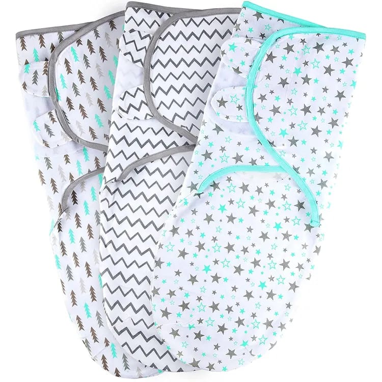 Pack of 2 Baby Swaddle wrap For Newborn Baby multicolor