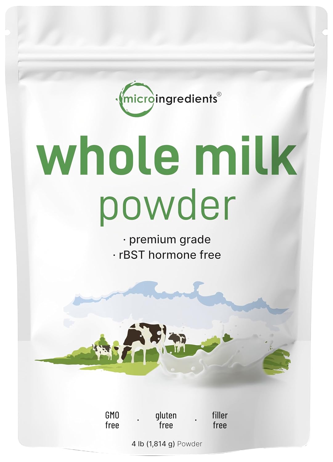 Whole Milk Powder, 200 gm | rBST Hormone Free, Pasture Raised Source, Premium Grade Dry Powdered Form | Great for Baking | Rich in Protein | Non-GMO