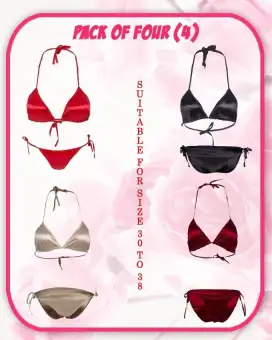 silk bikini set