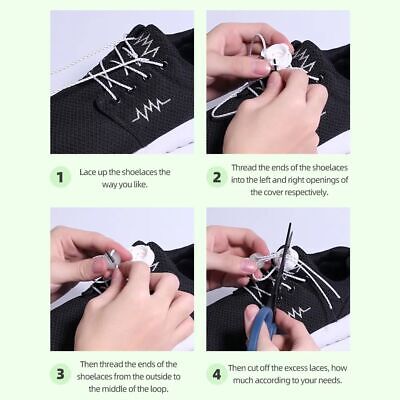 Adjustable Buckle Rope Sneaker ShoeLaces Universal Lock Lazy Laces Sneaker ShoeLaces Shoe Accessories Wire Swivel ShoeLaces for Kids and Adult