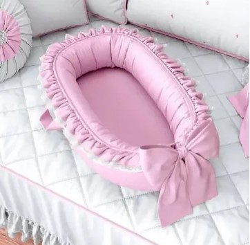 Super Stylish & Soft Cotton Baby Nest – Cozy and Breathable Sleeping Solution For Infants | Comfortable And Safe Resting Spot For Newborns - Premium Quality Baby Sleeping Bed & Baby Set