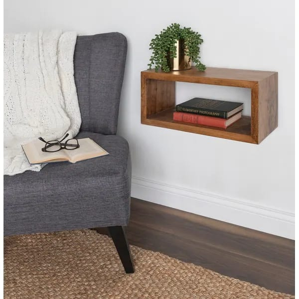 Modern Wooden TV Console Table Entertainment Unit  Wall Mounted Floating TV Console Shelf Media Unit