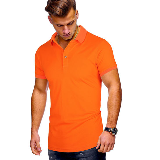 Men. Men 100% Cotton Pique Polo Shirts 