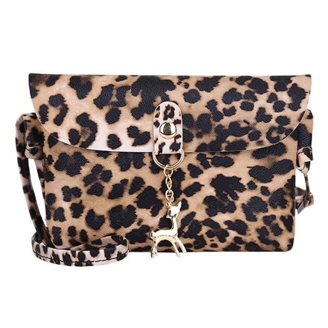 shoulder bolsa leopard print