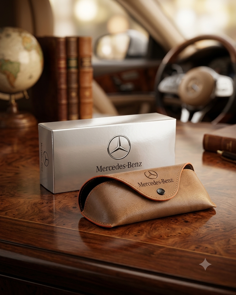 Premium Leather Glasses Case Portable Eyeglasses & Sunglasses Case Large Protective Eyewear Cover Travel Storage Box