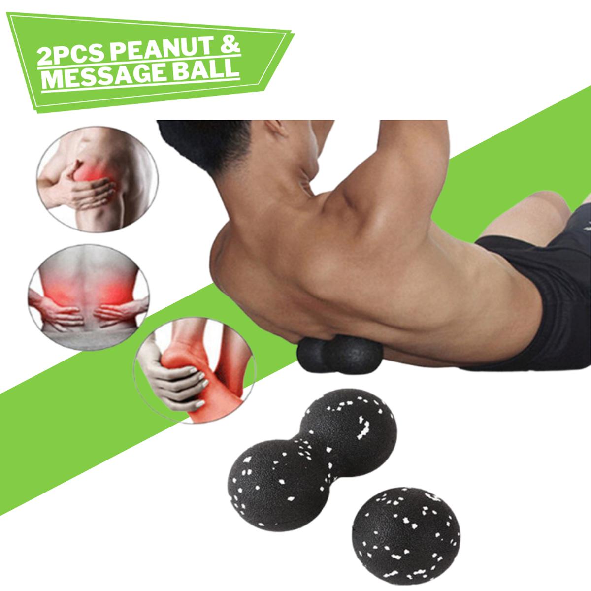 Back & Leg Massager Peanut & Therapy Ball Set – Muscle Pain Relief – 2 PCS