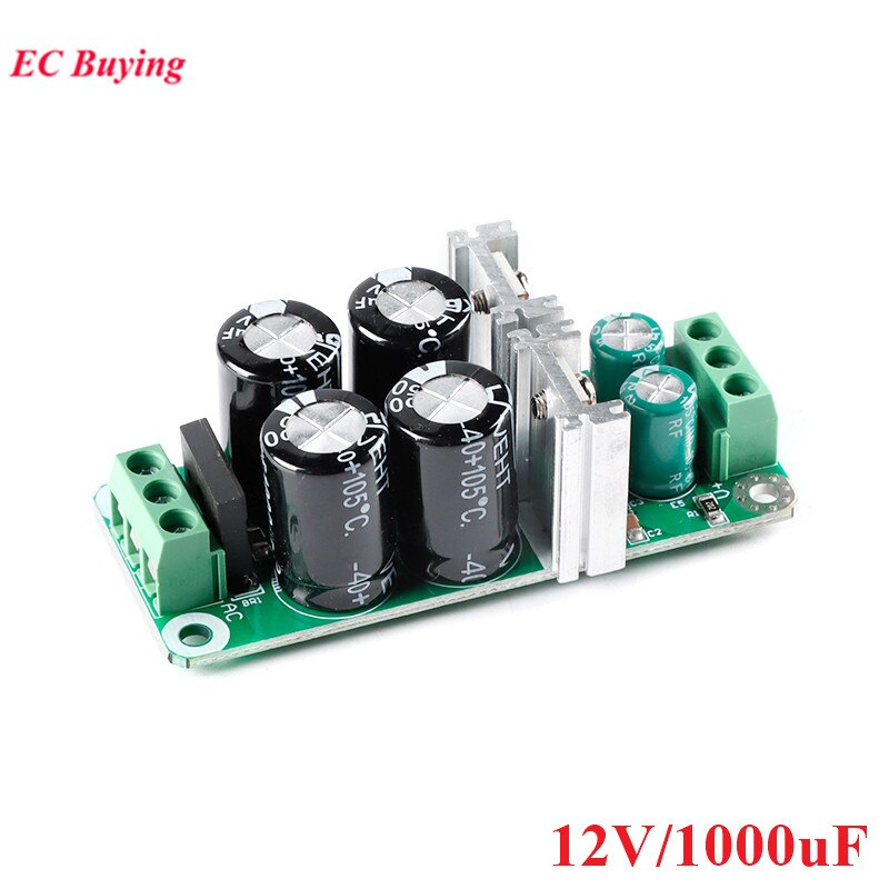 Dual Power Filter Board Amplifier Module 12V 15V 470uF 1000uF 2200uF