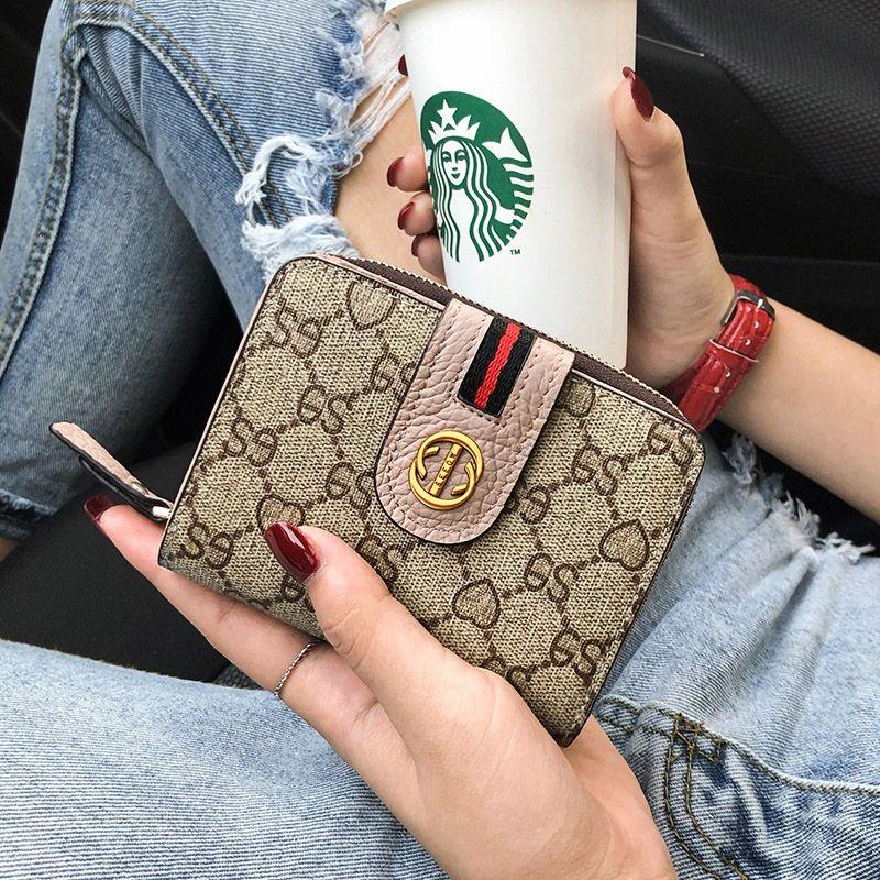 Short Women Wallets Small Slim Luxury Wallet New Fashion Pu Leather Female Purse Designer Money Bag Card Holder, wallets For Girls