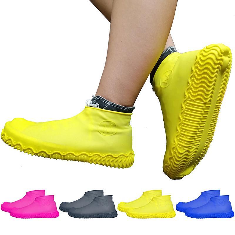Silicone Waterproof Non-Slip Reusable Rain Shoe Covers – Durable & Protective
