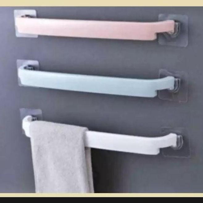 Towel Rail 2 Pcs Single Layer Bathroom Holder Rack Towels Bar Kitchen