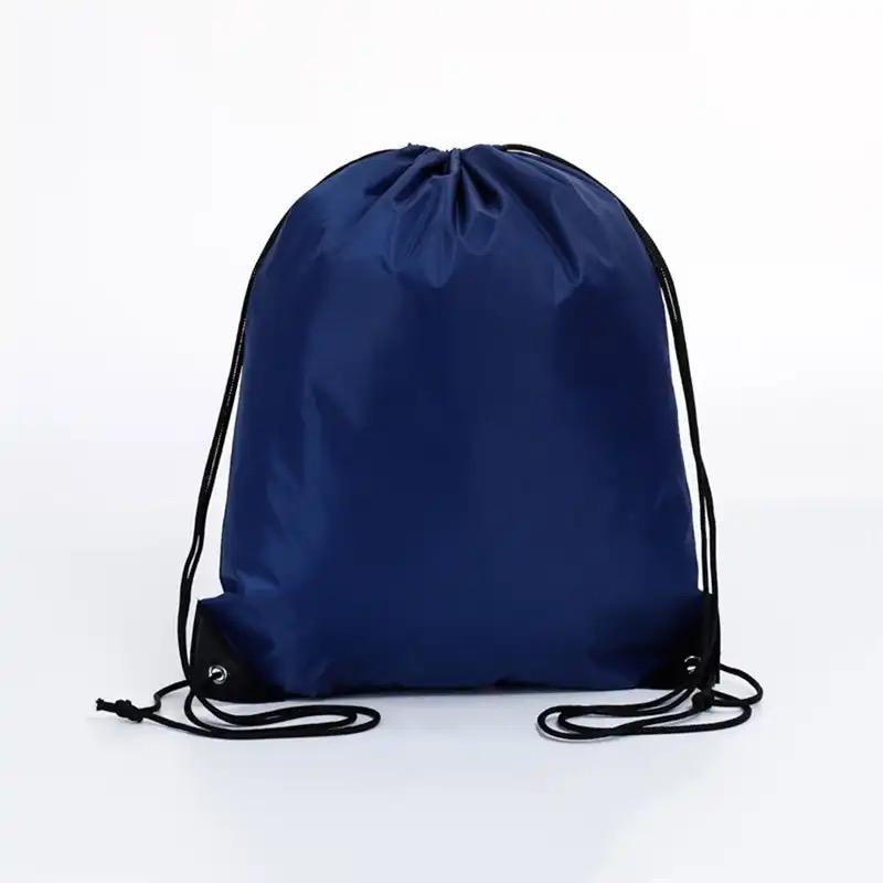 Drawstring Backpack Nylon Foldable Sports Gym Drawstring Tote Bag pack Sack For Men Women