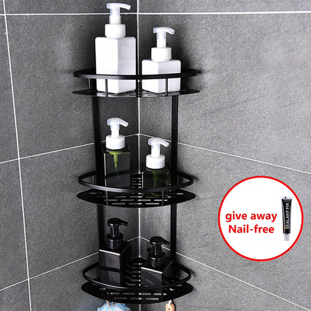 shop for things you love 3 Layer Triangular Shower Shelf Bathroom