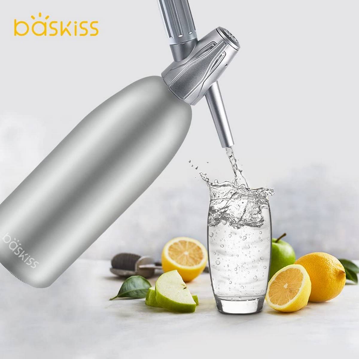 Soda Water Siphon, Classic MeshSodamaker for Making Carbonating