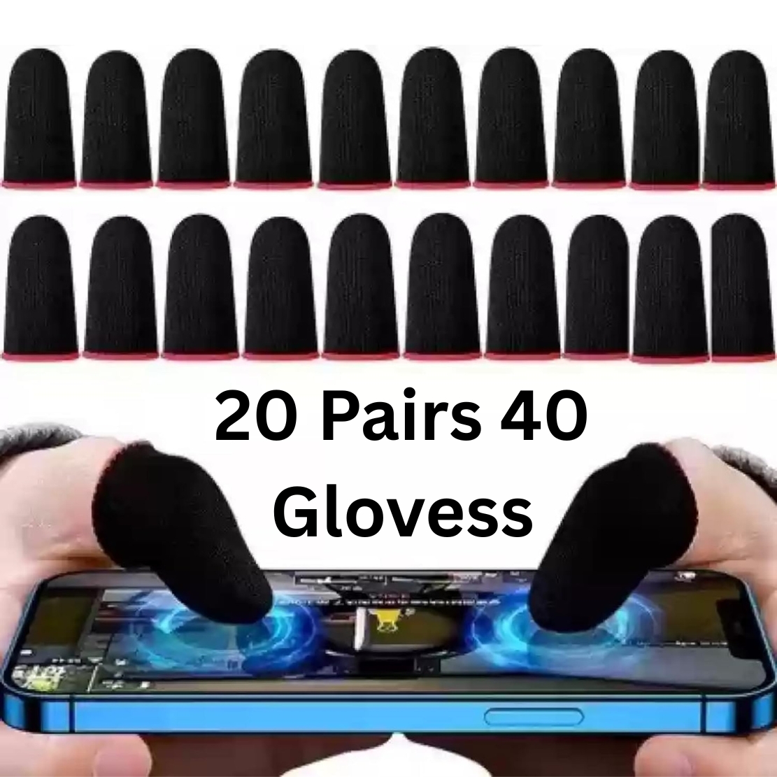 2.8🎮✨Mobile Gaming Thumb Sleeves | Ultra Smooth Touch Control Finger Gloves for Fast Response & High Accuracy Gameplay | Sweat Proof Gaming Accessory | Prices Drop Store