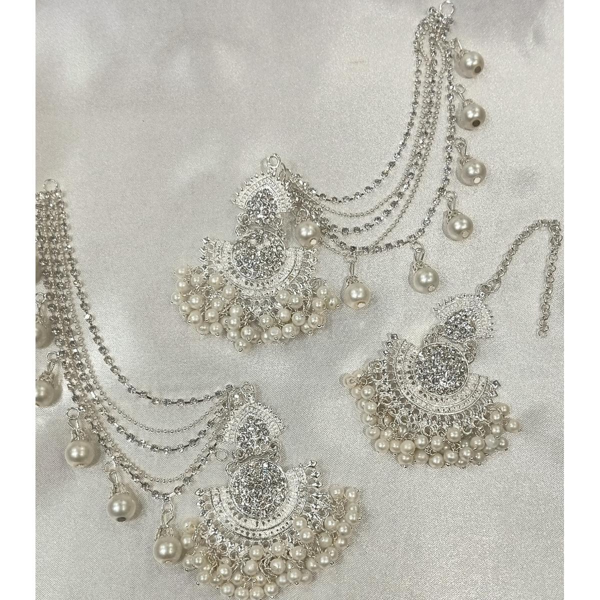 Bahubali earrings Tikka with sahara for beautiful girls and women's