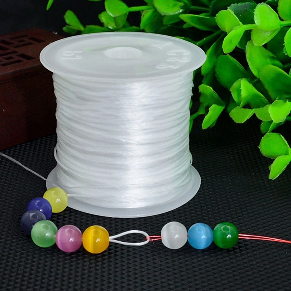 5/10/20/50/100 Stretchable Thread For Jewlery Making Nylon Thread For Bracelet Making Elastic String For Beading Jewelry Cord, Elastic Bracelet Rope Crystal Beading Cords, for Jewelry Making Beading Thread Elastic String Cord