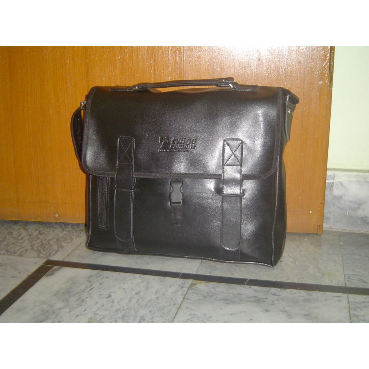 Men Business Briefcase High Quality Strong PU Leather - Carry 15" Laptop & Accessories