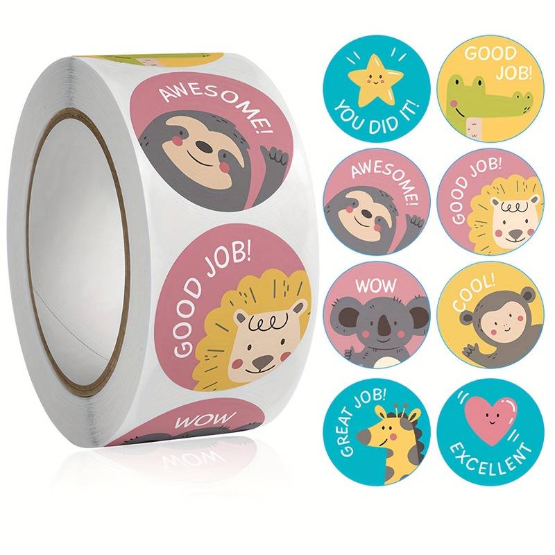 100 Pieces 25mm KIDS REWARD STICKERS Word Motivational Stickers For School Teacher Kids Student Stationery Stickers Kids