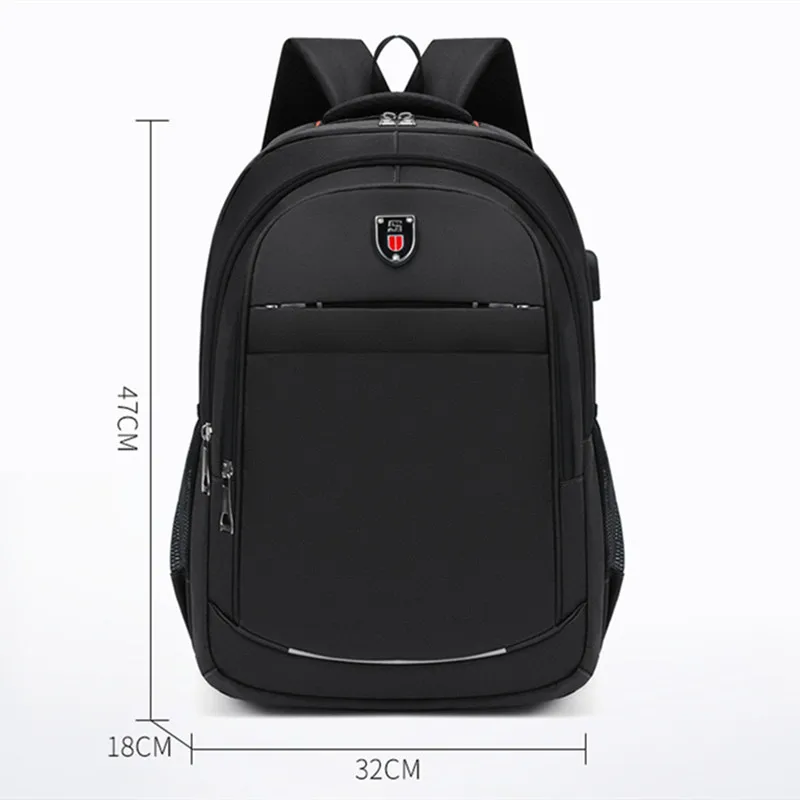 Scratch-Resistant Nylon Casual USB Charging Laptop Bag - Modern Backpack with Power Bank Port for Travel & School