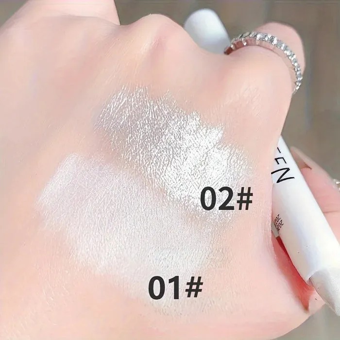 ORGINAL IMPORTED  KOREAN Silver Pearlescent Waterproof Highlighter Pen/ Novice Long Lasting Flash Lying Silkworm Eye Shadow Makeup