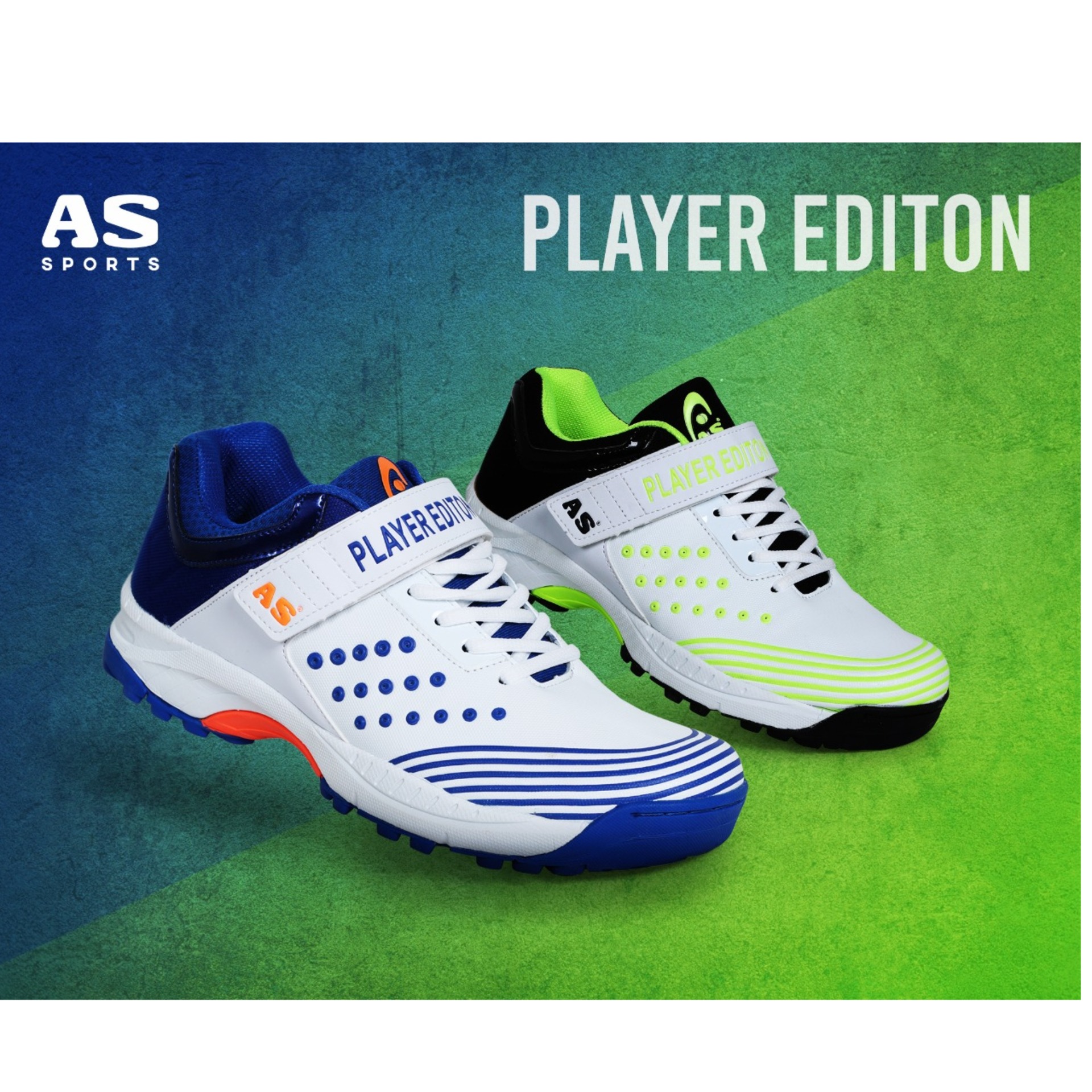 AS WHITE and BLUE PLAYER EDITION SHOES 