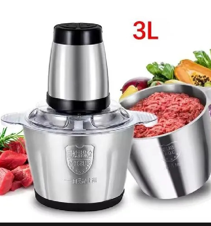 Electric Meat Chopper 3 Liter – Powerful Qeema Machine with Stainless Steel Blades & Bowl Food Chopper Machine